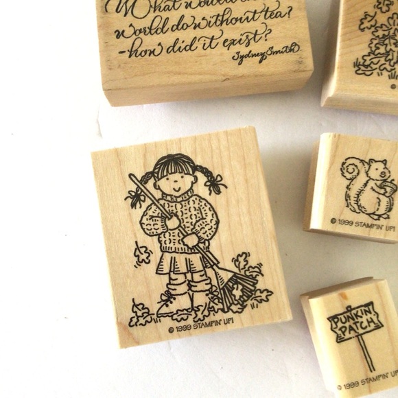 STAMPIN UP RUBBER STAMPS FALL THEMED - Picture 5 of 10